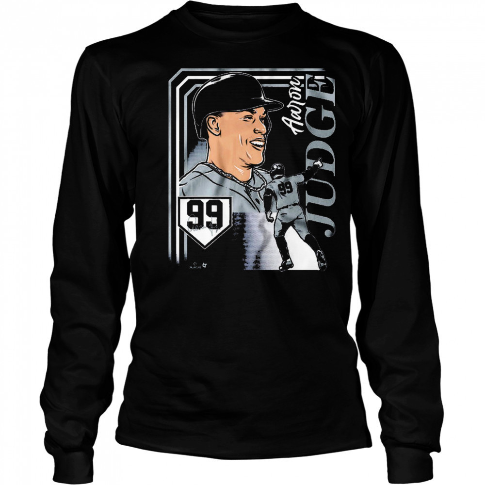 Aaron Judge 99 Collage Frame New York Yankees MLB Signature t-shirt Long Sleeved