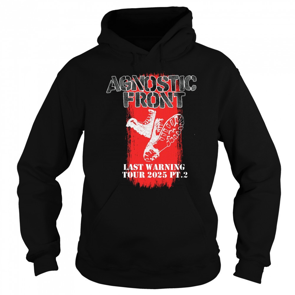 Agnostic Front Last Warning Tour 2025 Pt.2 Painting t-shirt Hoodie