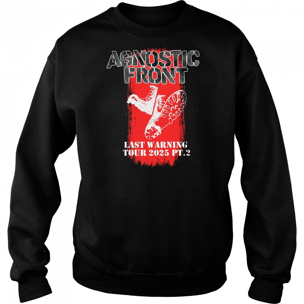 Agnostic Front Last Warning Tour 2025 Pt.2 Painting t-shirt Sweatshirt
