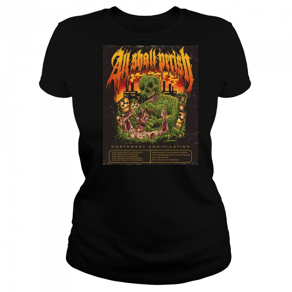All Shall Perish Northwest Annihilation 10 09 Albuquerque NM Sunshine Theater 10 10 Mesa AZ Nile Poster t-shirt Women's T-shirt