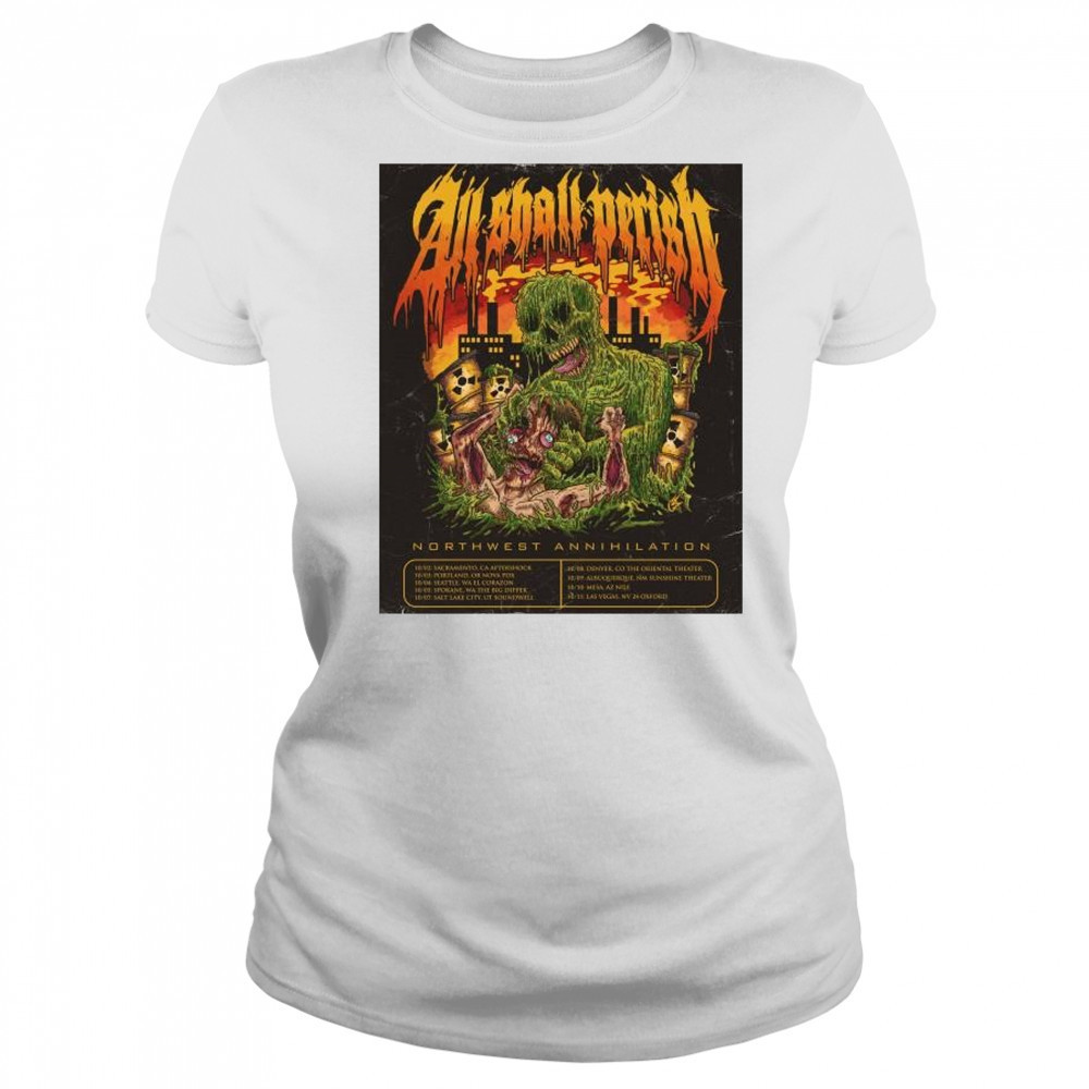 All Shall Perish Sunshine Theater Northwest Annihilation Oct 2025 t-shirt Women's T-shirt