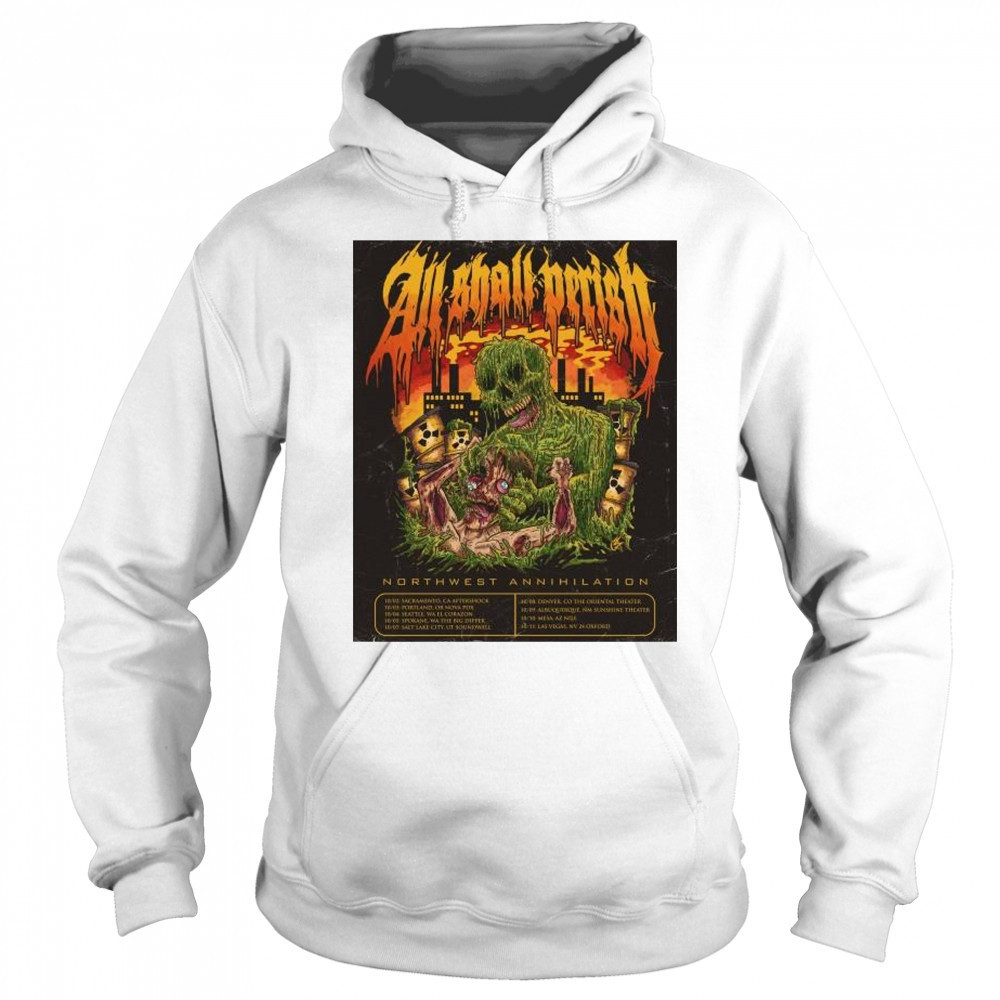 All Shall Perish Sunshine Theater Northwest Annihilation Oct 2025 t-shirt Hoodie