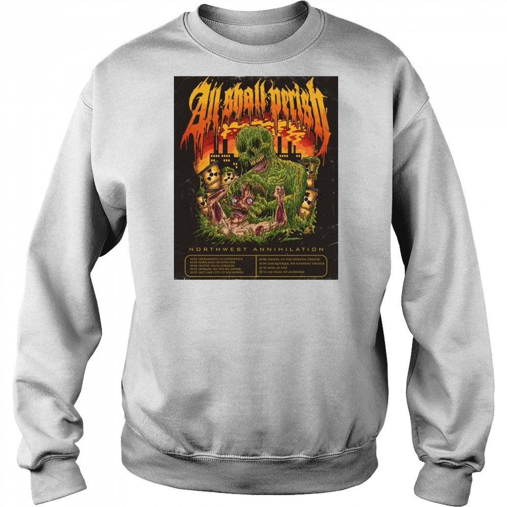 All Shall Perish Sunshine Theater Northwest Annihilation Oct 2025 t-shirt Sweatshirt