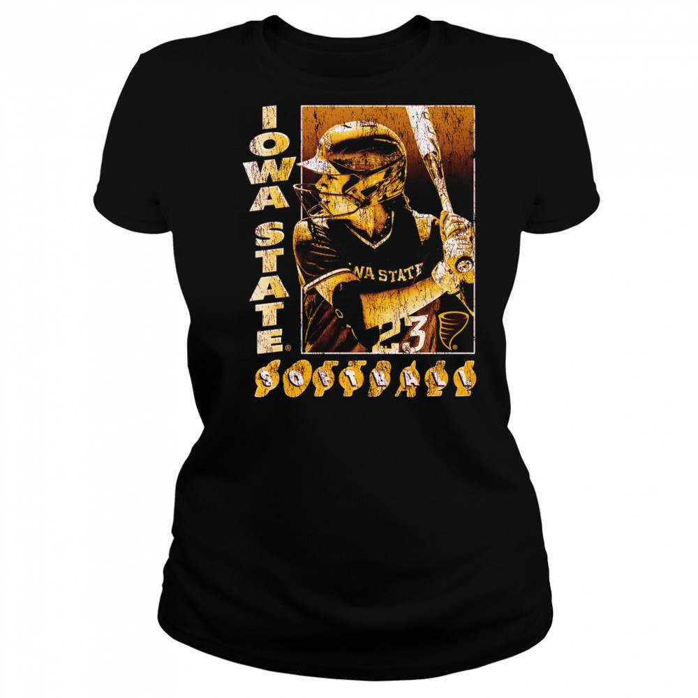 Angelina Allen Iowa State Cyclones Softball NCAA Division I Block Letter Vintage t-shirt Women's T-shirt