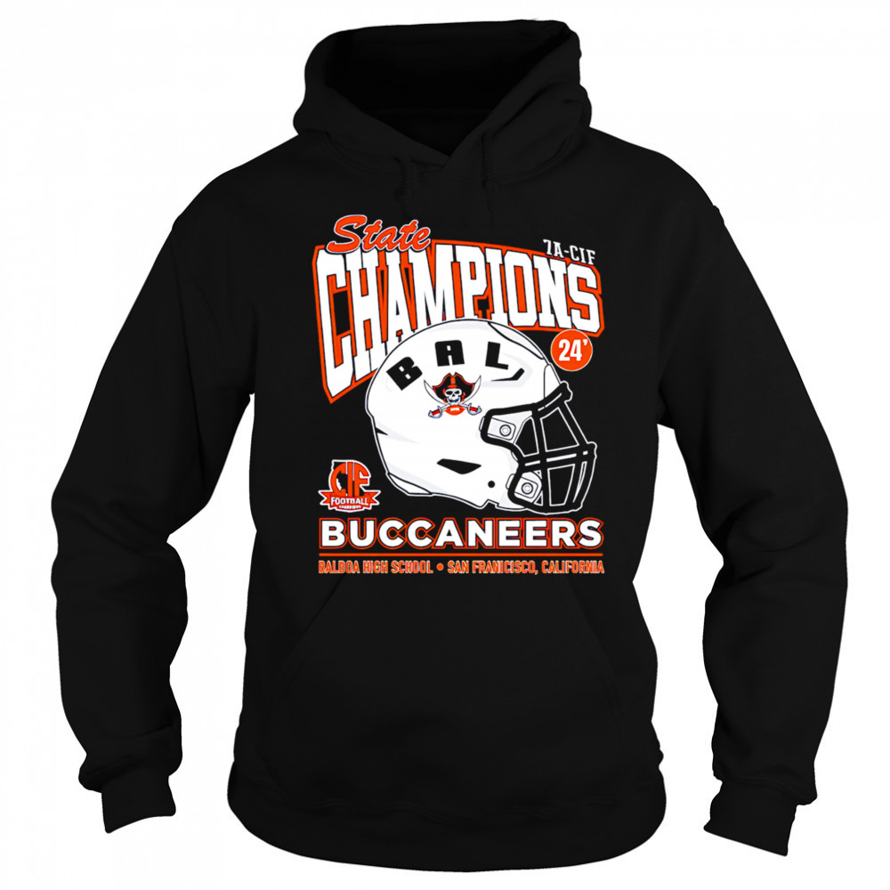 Balboa State Champs Buccaneers helmet shirt Hoodie