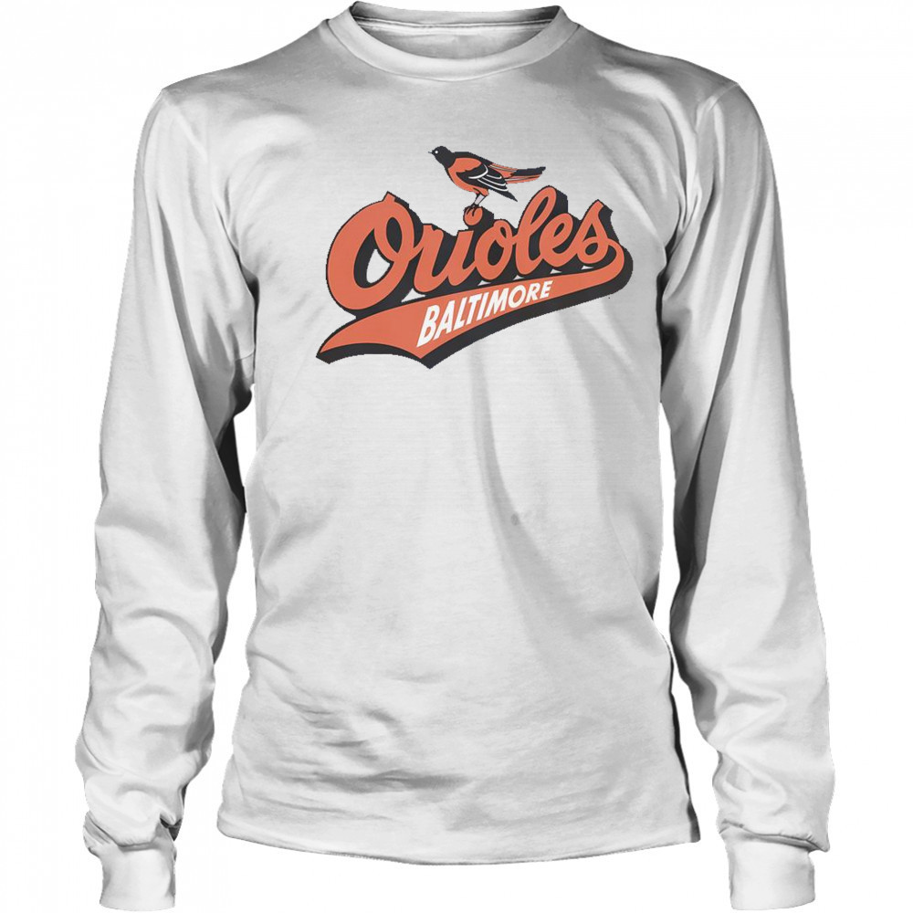 Baltimore Orioles Homage Gray Hyper Local T-Shirt Long Sleeved