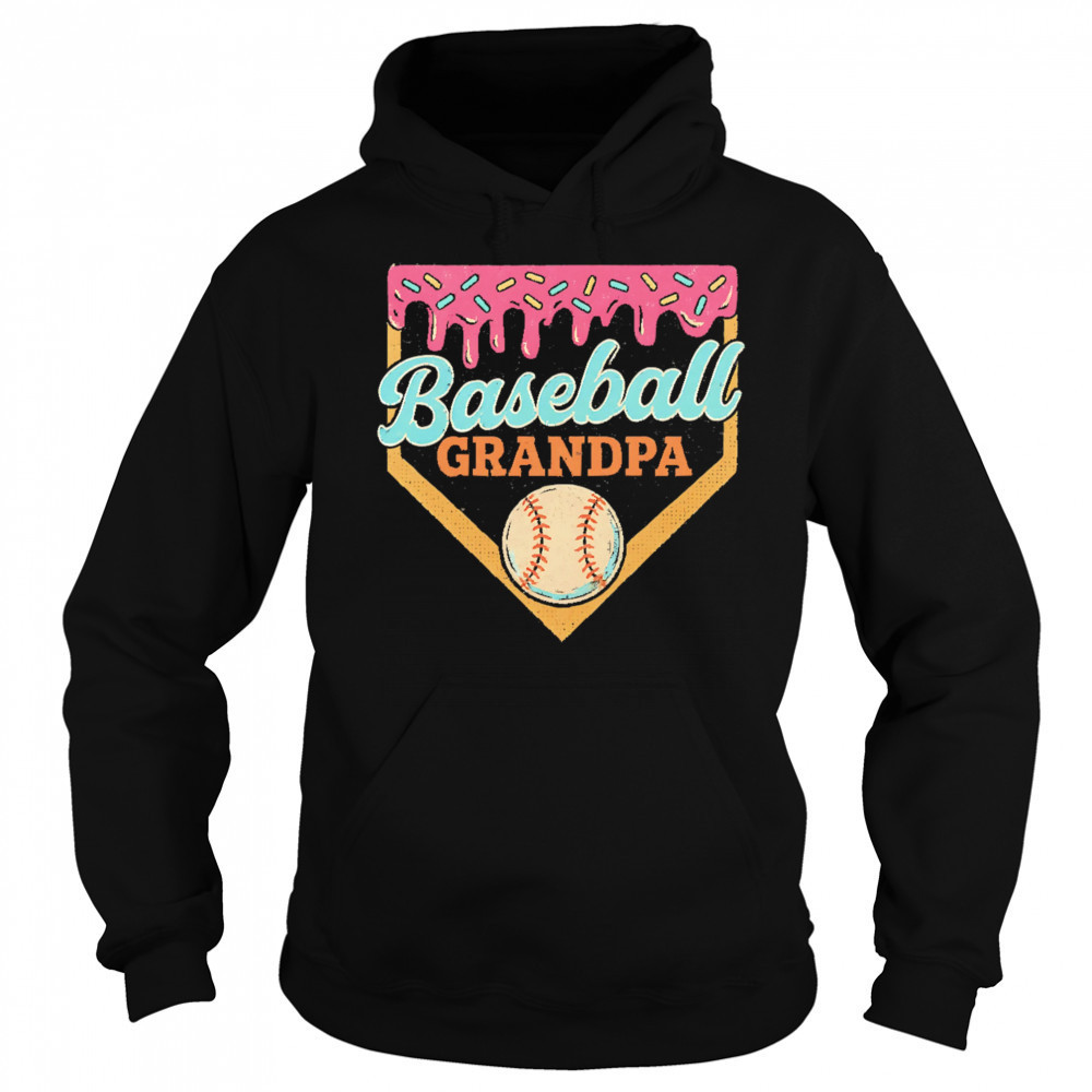 Baseball grandpa ice cream drip shirt Hoodie