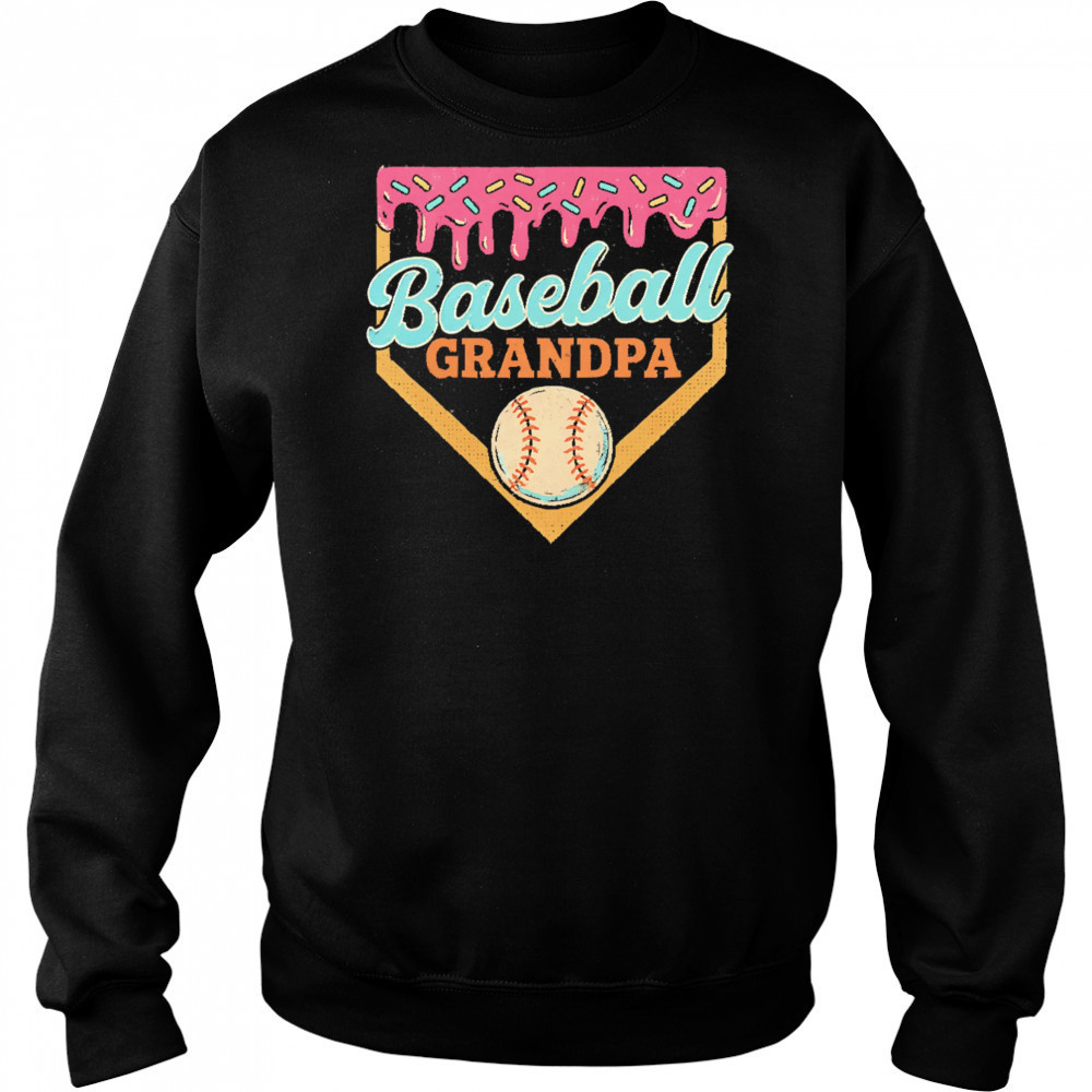 Baseball grandpa ice cream drip shirt Sweatshirt