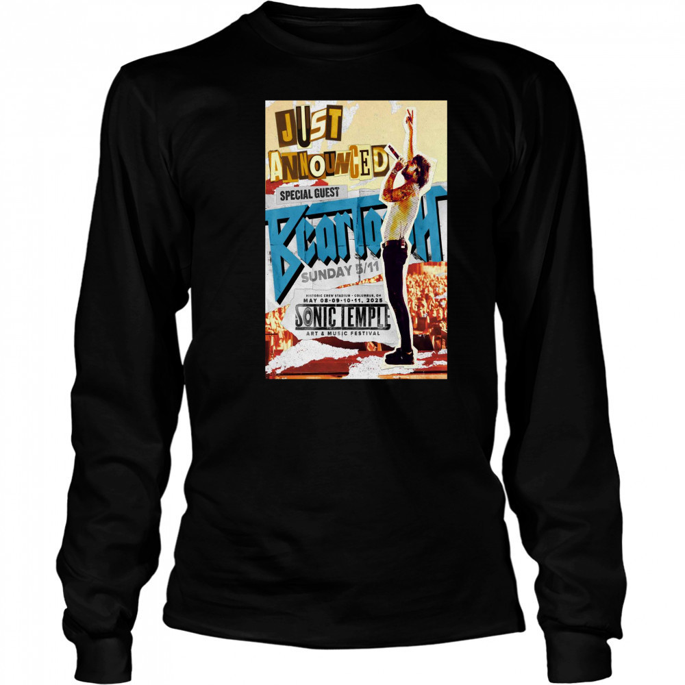 Beartooth Just Announced Columbus OH May 11 2025 T-shirt Long Sleeved