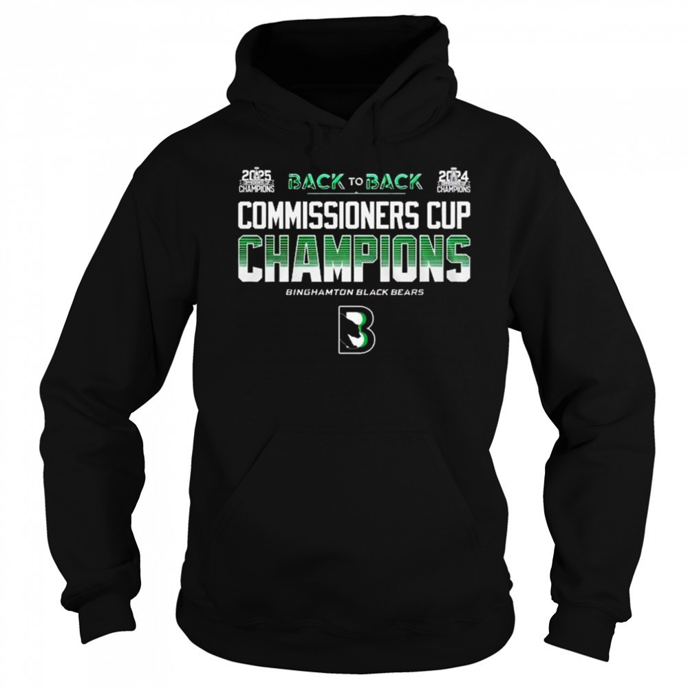 Binghamton Black Bears Champions Commissioner Cup 2025 Shirt Hoodie