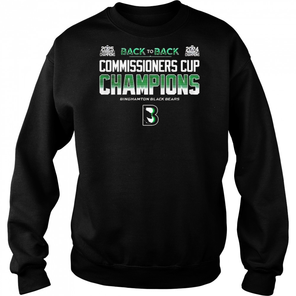 Binghamton Black Bears Champions Commissioner Cup 2025 Shirt Sweatshirt