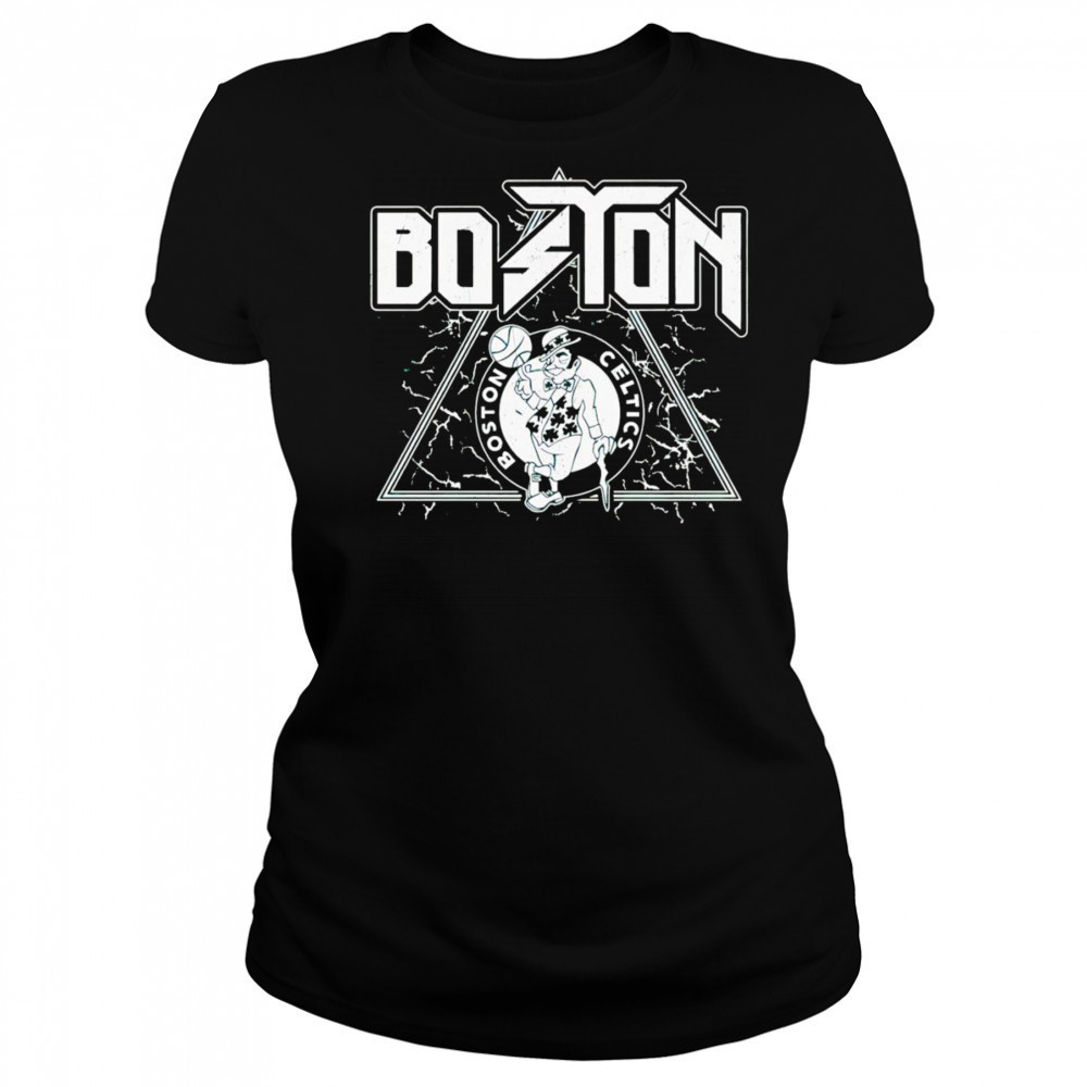 Boston Celtics rock and roll angus shirt Women's T-shirt