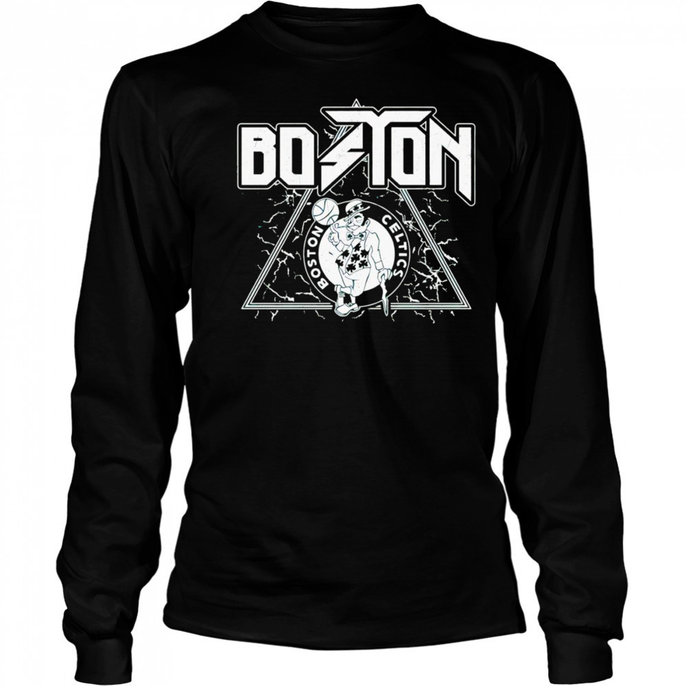 Boston Celtics rock and roll angus shirt Long Sleeved