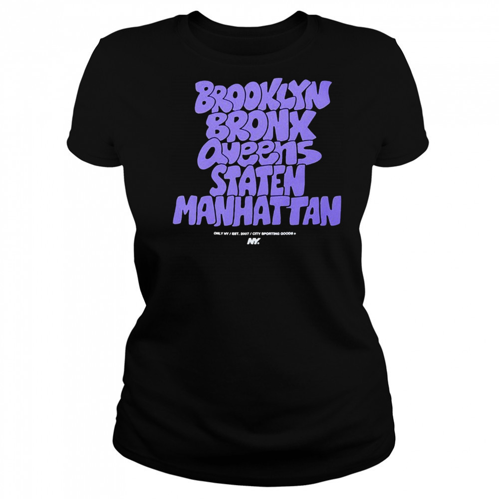 Brooklyn Bronx Queens Staten Manhattan Graffiti Boroughs T-shirt Women's T-shirt
