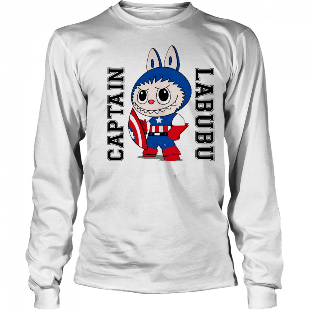 Captain Labubu Labubu Captain America shirt Long Sleeved