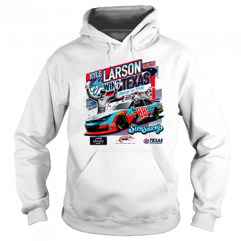 Checkered Flag Sports Kyle Larson 2025 Xfinity Series Andy’s Frozen Custard 300 Race Winner Texas Signature 2025 t-shirt Hoodie