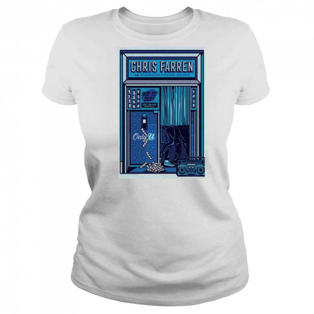 Chris Farren May 13 2025 Poster Maura Weaver Tour Shirt Women's T-shirt