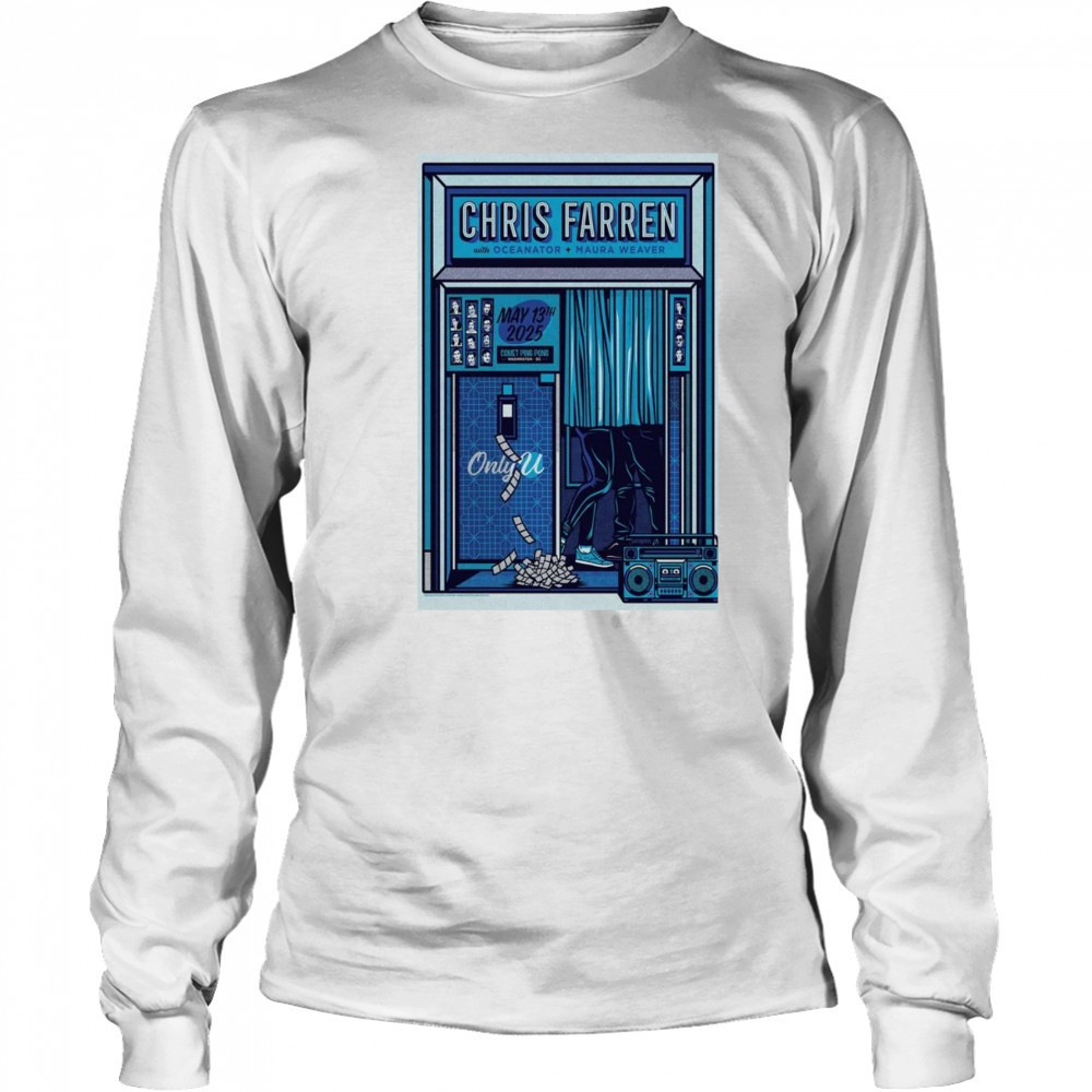 Chris Farren May 13 2025 Poster Maura Weaver Tour Shirt Long Sleeved
