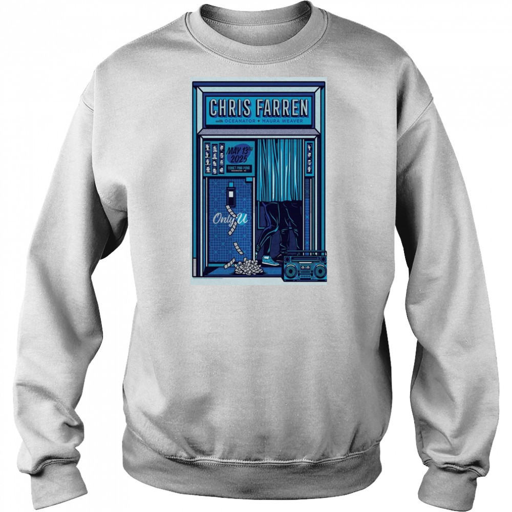 Chris Farren May 13 2025 Poster Maura Weaver Tour Shirt Sweatshirt