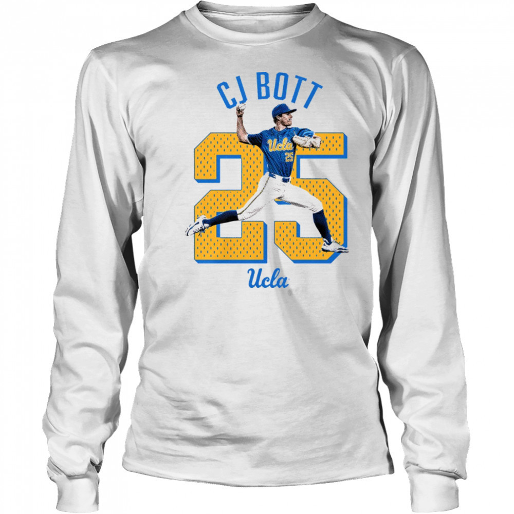 CJ Bott UCLA Bruins Baseball NCAA Division I Illustrated t-shirt Long Sleeved