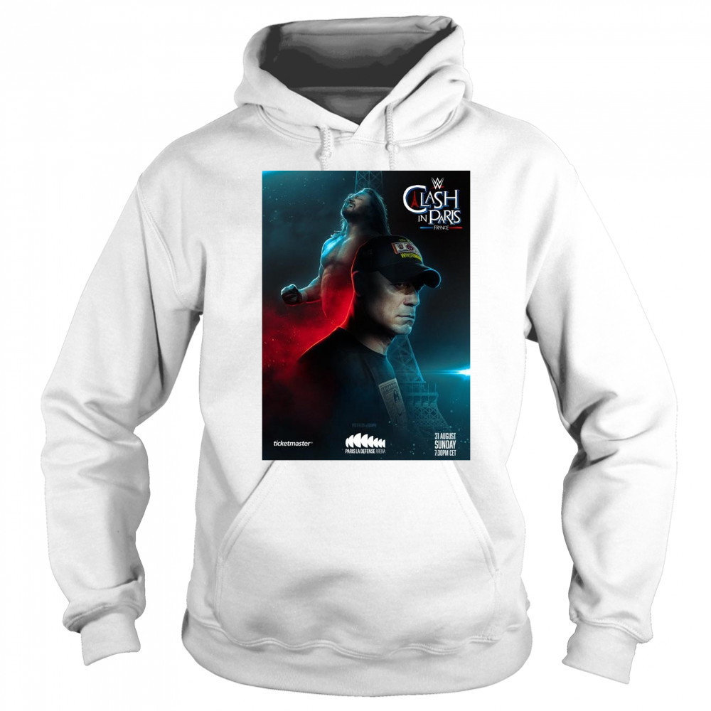 Clash In Paris France Paris La Défense Arena WWE John Cena vs AJ Styles Aug 31 2025 t-shirt Hoodie