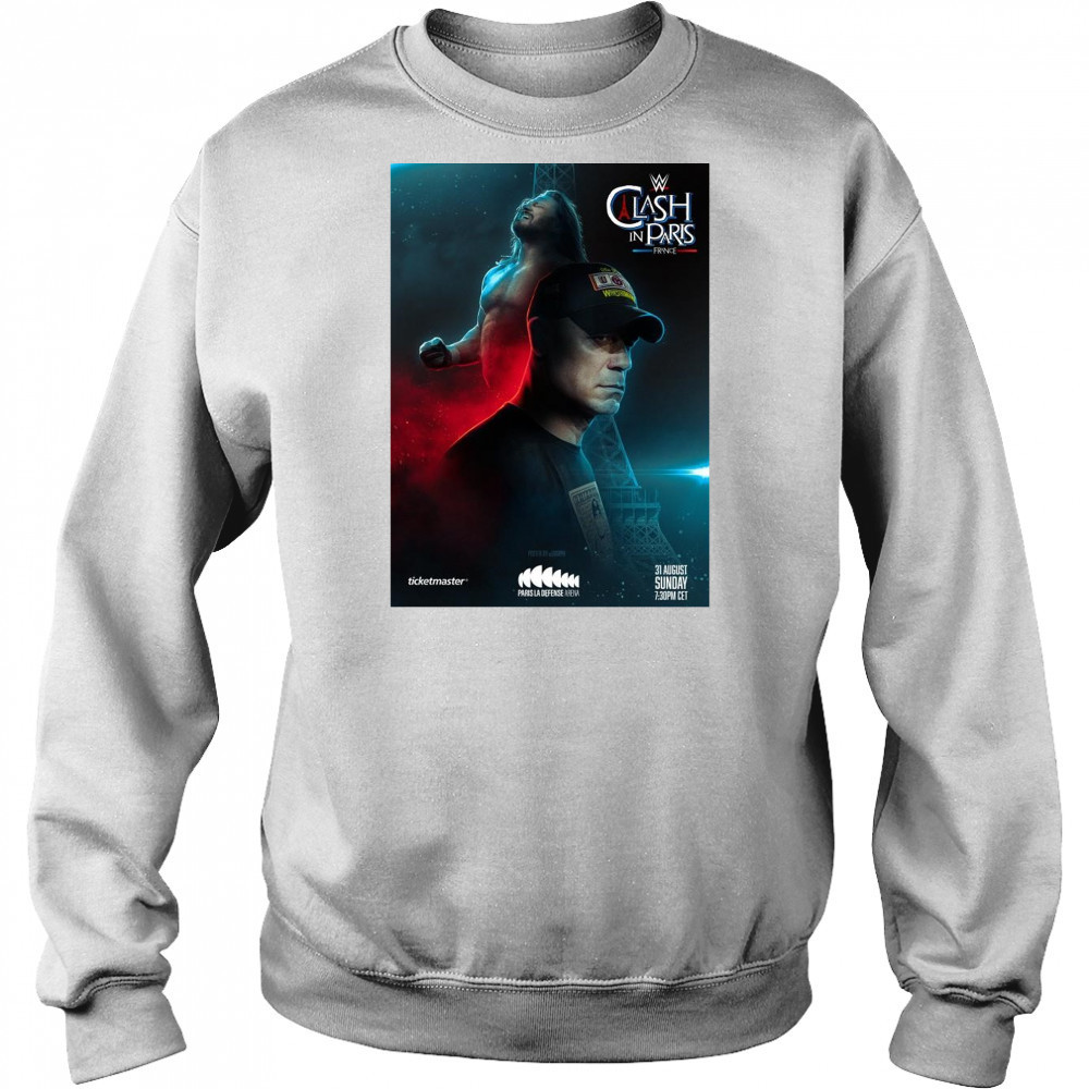 Clash In Paris France Paris La Défense Arena WWE John Cena vs AJ Styles Aug 31 2025 t-shirt Sweatshirt