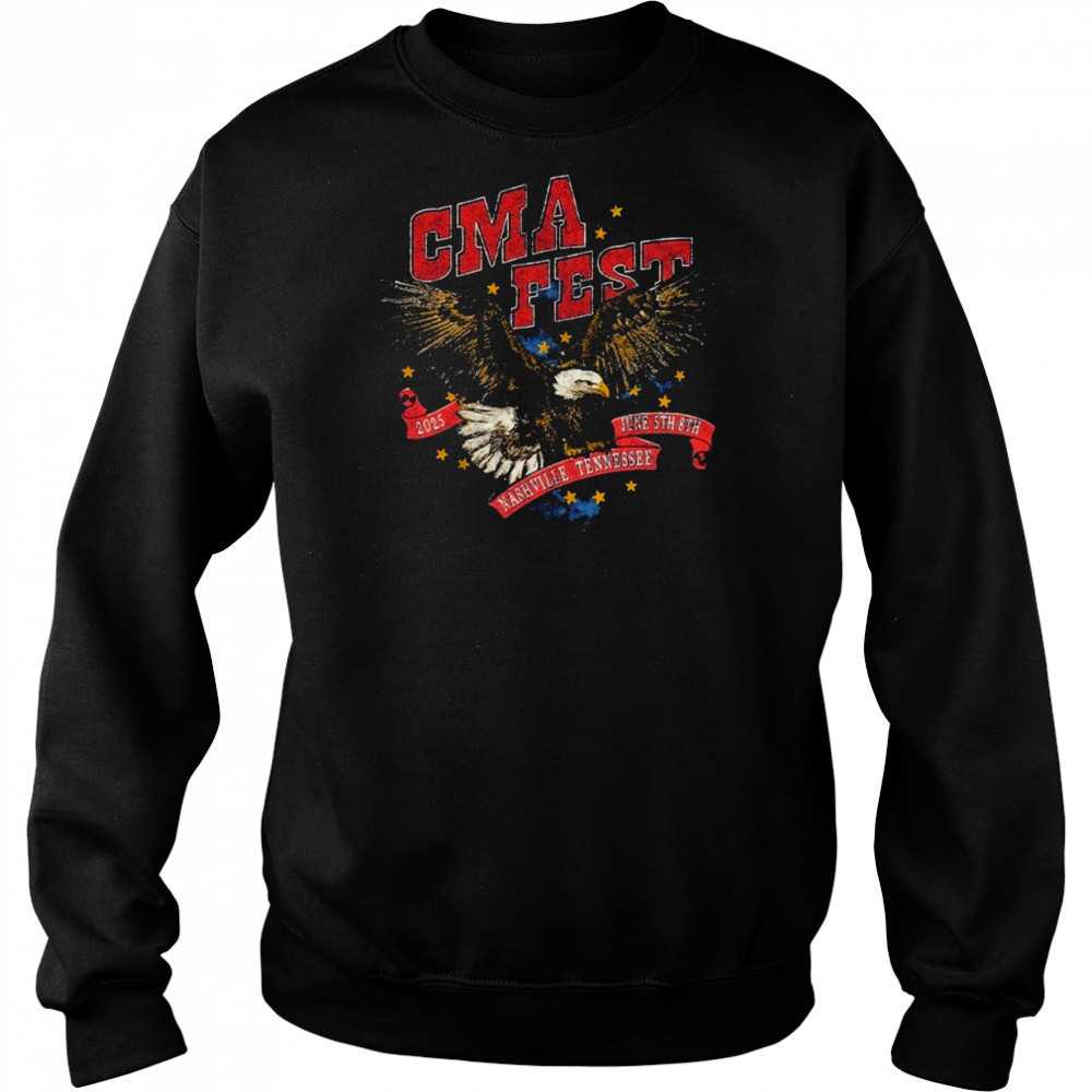 CMA Fest Nashville Tennessee June 5TH 8TH 2025 Flying Eagle T-shirt Sweatshirt