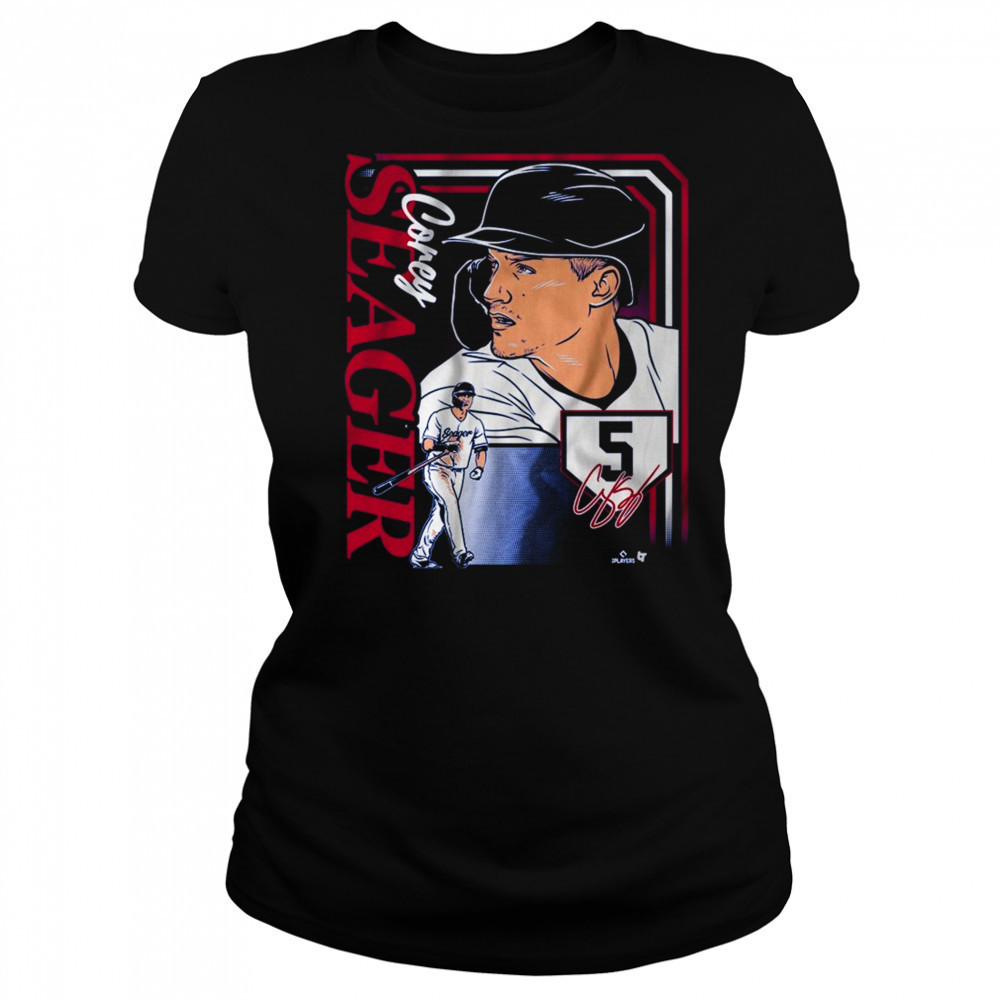 Corey Seager 5 Pittsburgh Pirates MLB Collage Frame Signature t-shirt Women's T-shirt