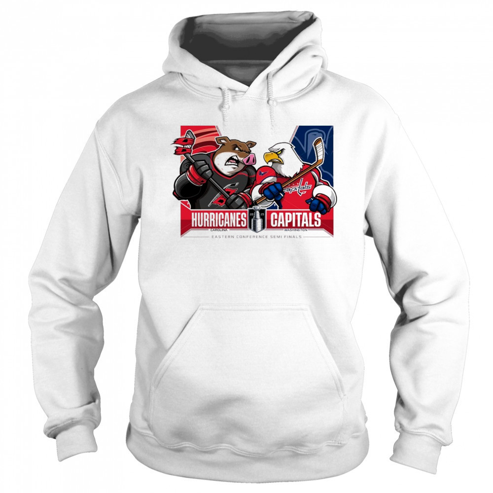 Dallas Stars Vs Carolina Hurricanes 2025 2nd Round Matchups Eastern Conference Semi Finals Mascot t-shirt Hoodie