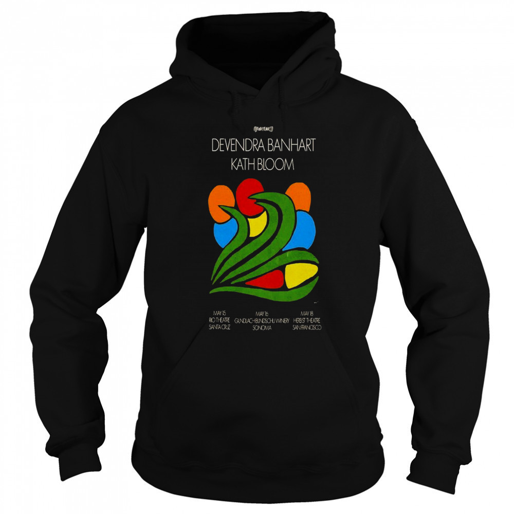 Devendra Banhart Rio Theater Santa Cruz, CA Tour 2025 T-shirt Hoodie