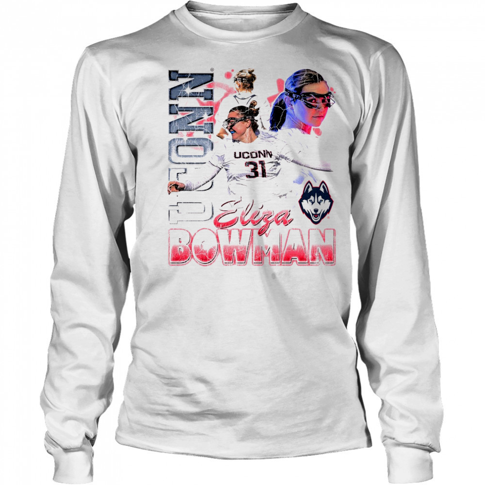 Eliza Bowman Uconn Huskies Lacrosse NCAA Division I 90s Graphic t-shirt Long Sleeved