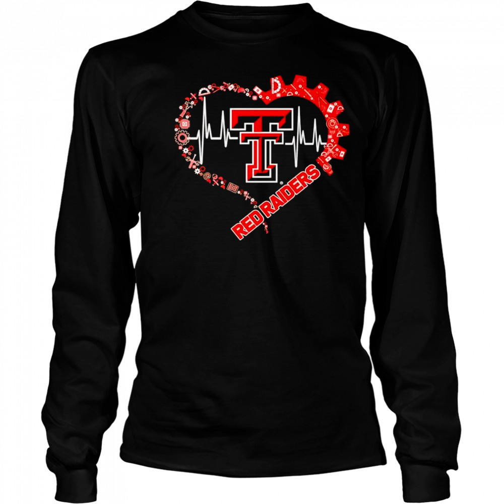 Engineering Heartbeats Texas Tech Raiders shirt Long Sleeved