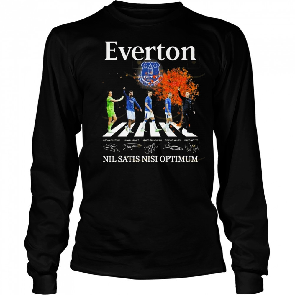 Everton Nil Satis Nisi Optimum Signatures Walking Shirt Long Sleeved