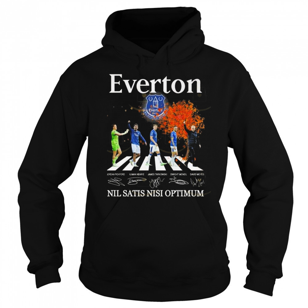 Everton Nil Satis Nisi Optimum Signatures Walking Shirt Hoodie