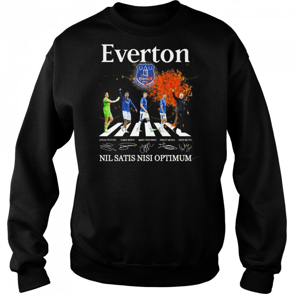 Everton Nil Satis Nisi Optimum Signatures Walking Shirt Sweatshirt