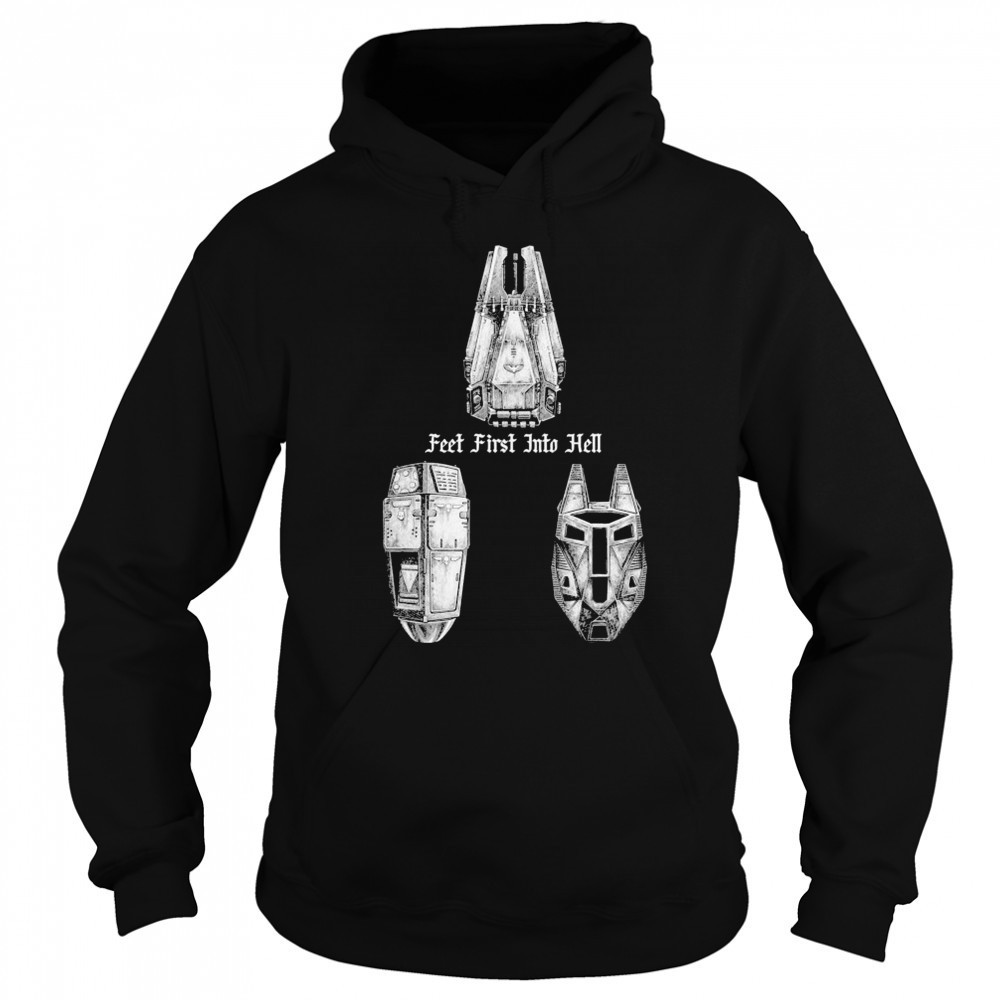 Feet First Into Hell Drop Pods Threat Llama T-shirt Hoodie