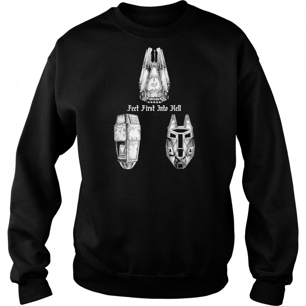 Feet First Into Hell Drop Pods Threat Llama T-shirt Sweatshirt