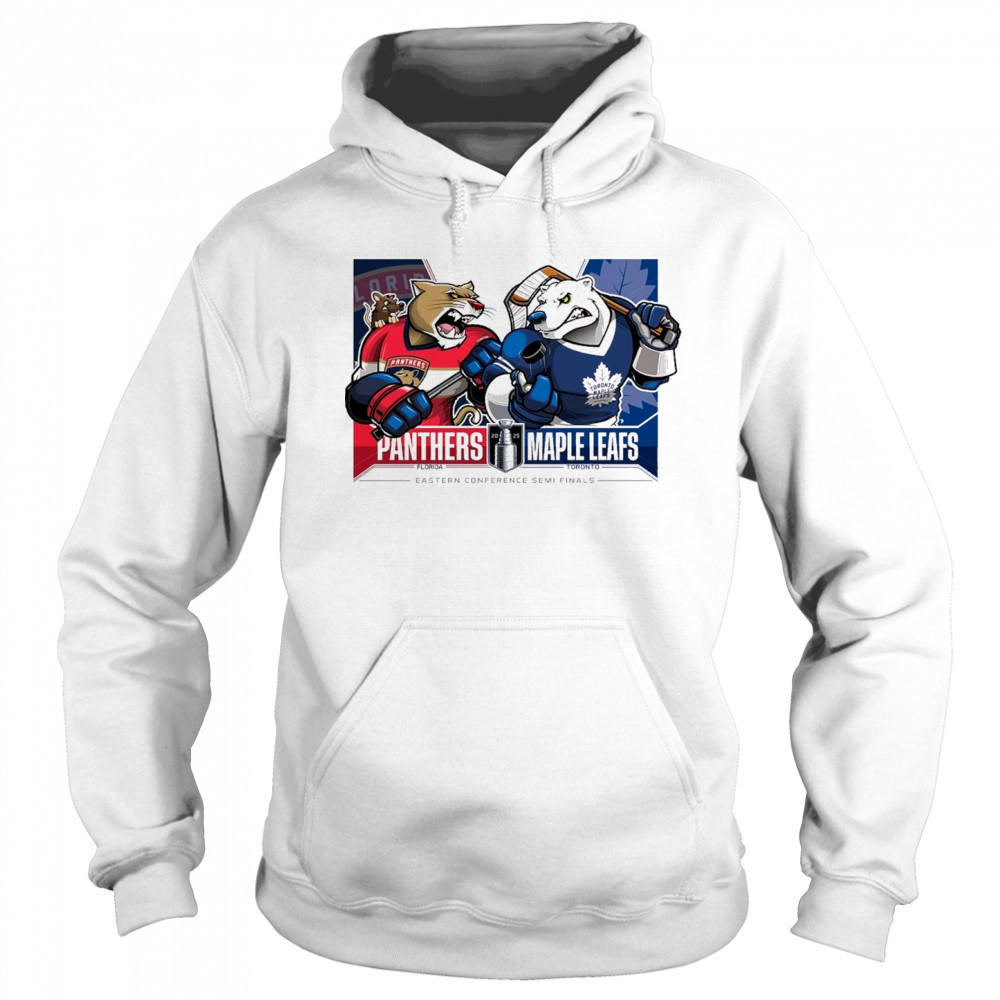Florida Panthers Vs Toronto Maple Leafs 2025 2nd Round Matchups Eastern Conference Semi Finals Mascot t-shirt Hoodie
