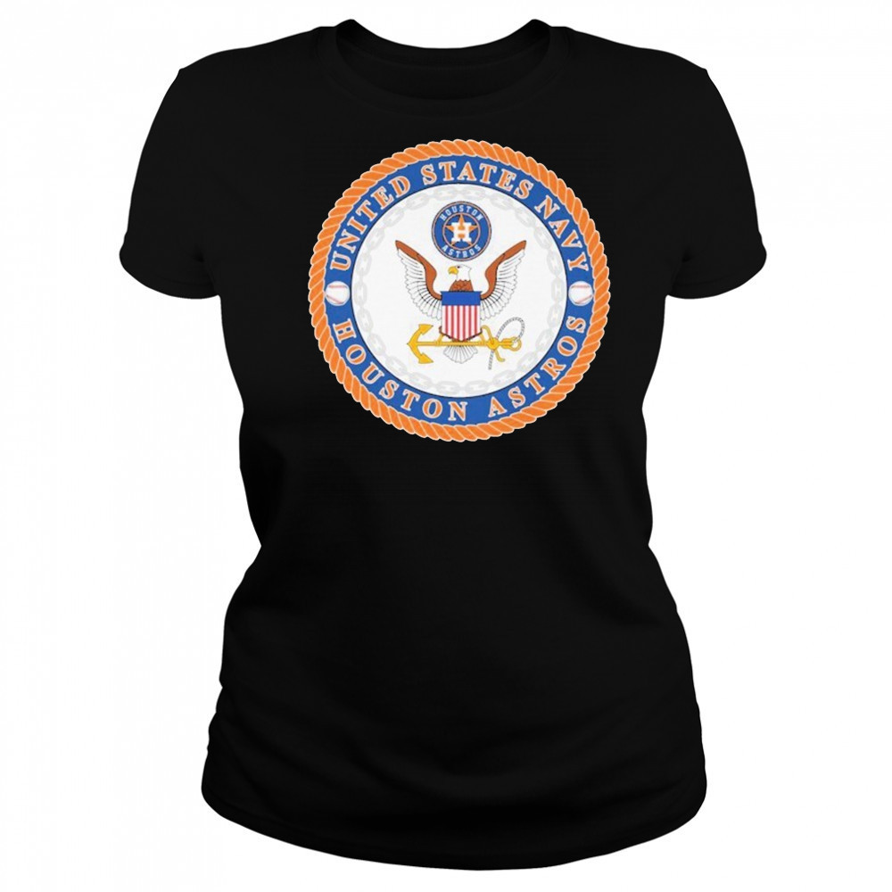 Houston Astros United States Navy T-shirt Women's T-shirt
