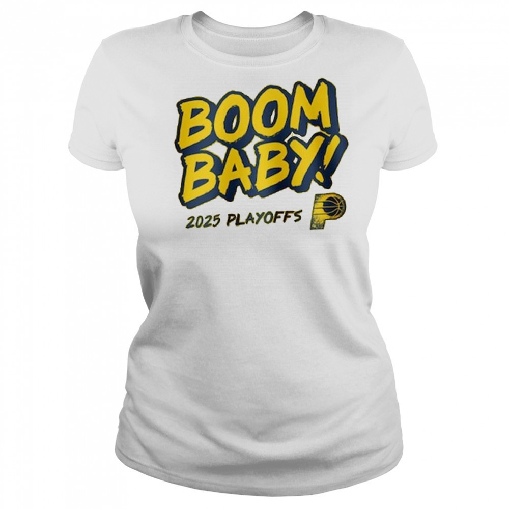Indiana Pacers 2025 Playoffs Boom Baby Shirt Women's T-shirt