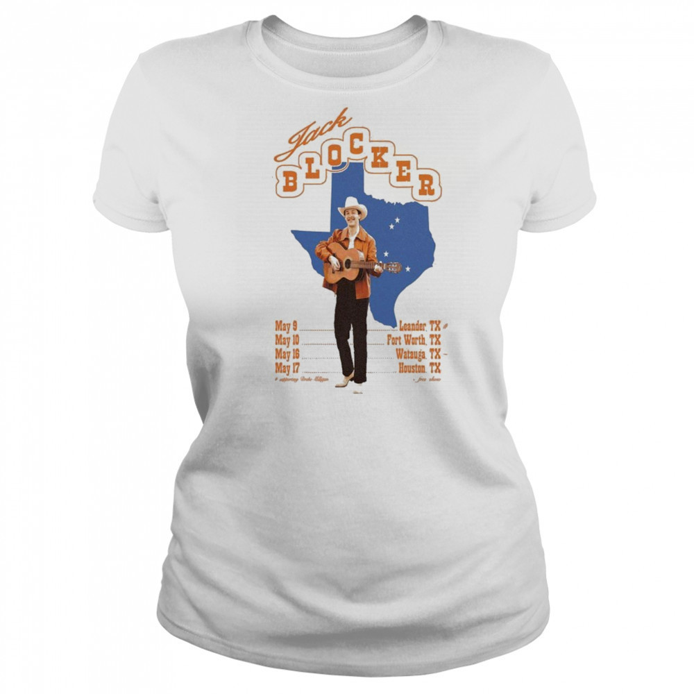 Jack Blocker Spring Tour 2025 Texas Map T-shirt Women's T-shirt