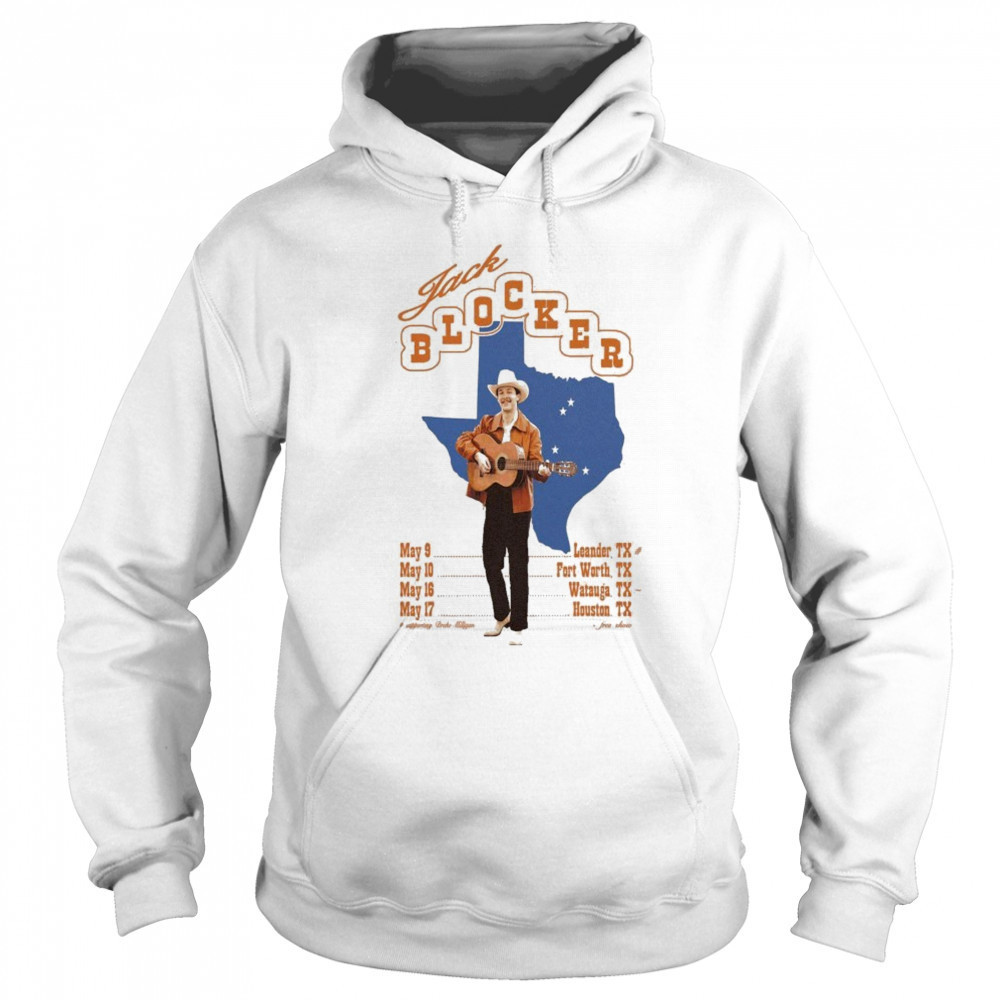 Jack Blocker Spring Tour 2025 Texas Map T-shirt Hoodie