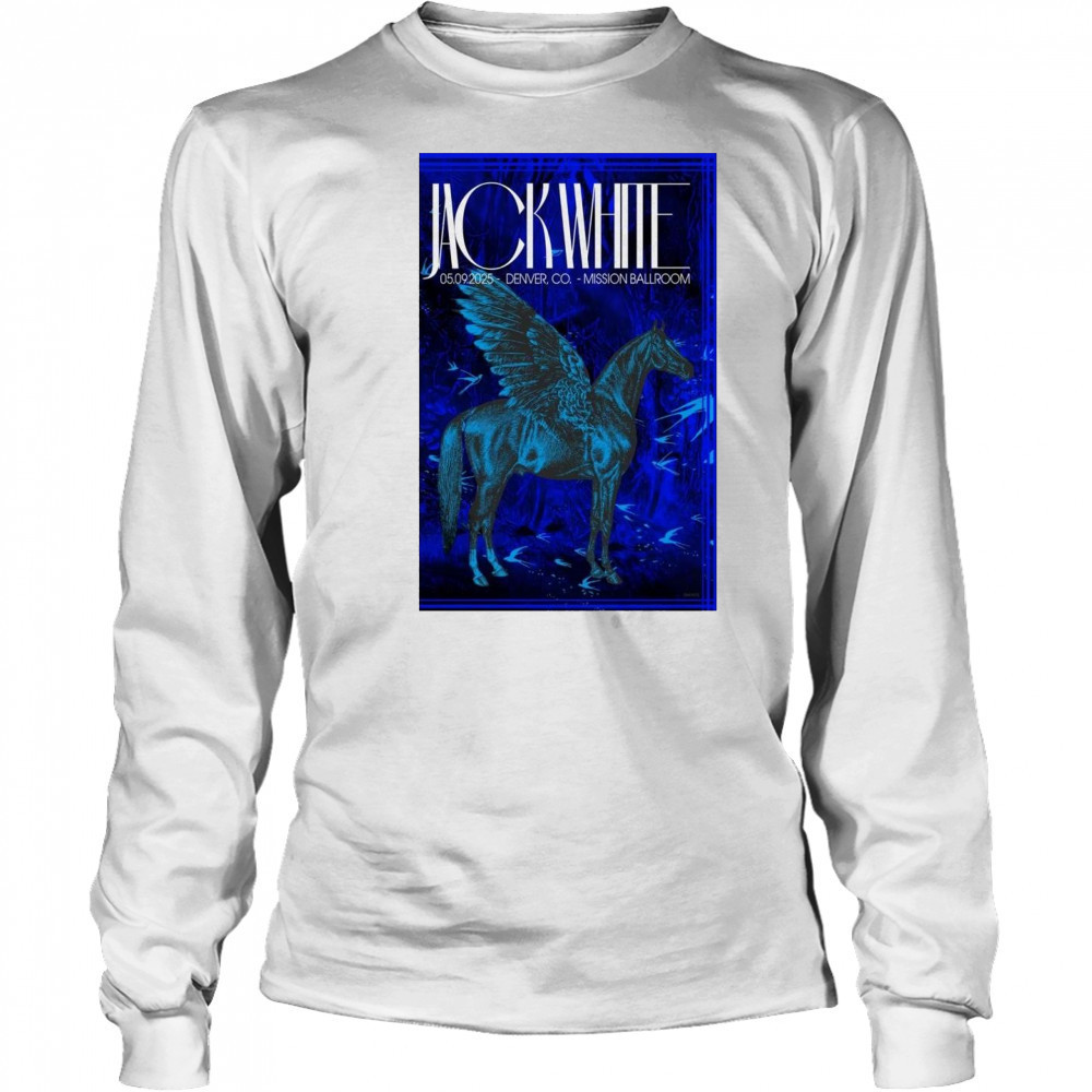 Jack White Mission Ballroom Denver CO May 9 2025 Concert t-shirt Long Sleeved