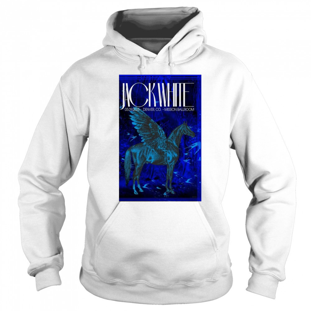 Jack White Mission Ballroom Denver CO May 9 2025 Concert t-shirt Hoodie