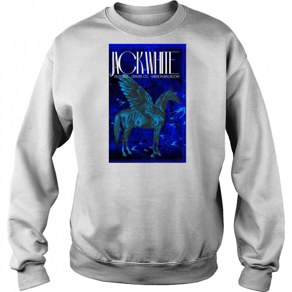 Jack White Mission Ballroom Denver CO May 9 2025 Concert t-shirt Sweatshirt
