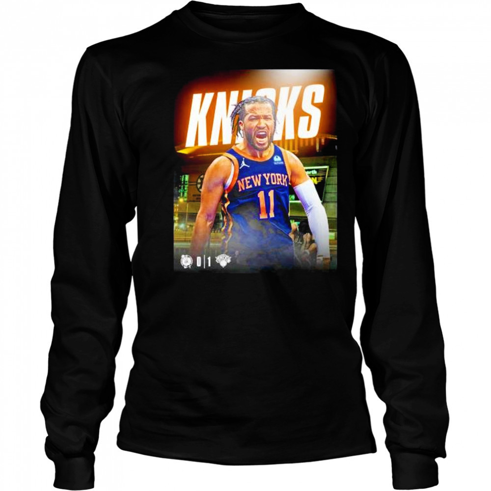 Jalen Brunson New York Knicks steal game 1 in Boston Celtics shirt Long Sleeved