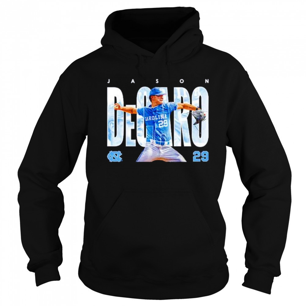 Jason DeCaro 29 North Carolina Tar Heels baseball shirt Hoodie