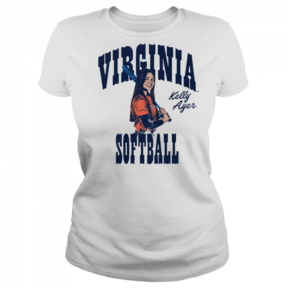 Kelly Ayer Box Letter Virginia Cavaliers Softball NCAA Division I Graphic t-shirt Women's T-shirt