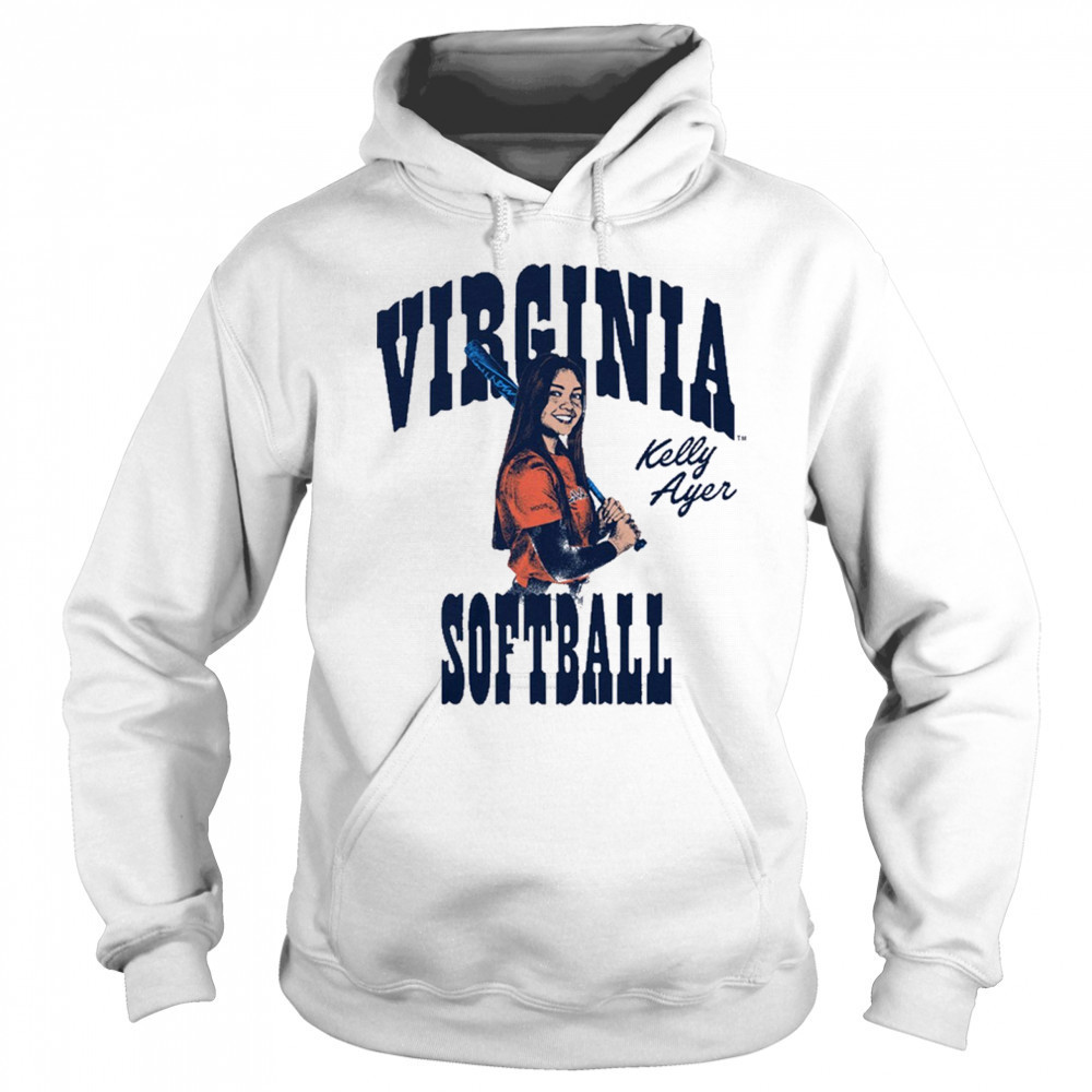 Kelly Ayer Box Letter Virginia Cavaliers Softball NCAA Division I Graphic t-shirt Hoodie