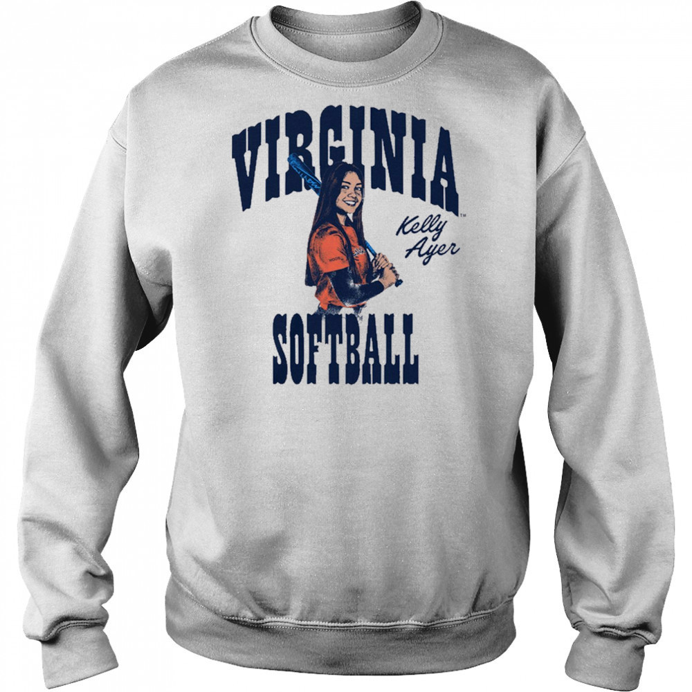 Kelly Ayer Box Letter Virginia Cavaliers Softball NCAA Division I Graphic t-shirt Sweatshirt
